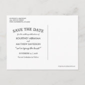 Rustic Sunflower Wedding Save the Date Aankondigingskaart (Achterkant)