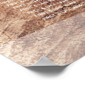 Rustic Sunflower Wedding Seating Chart Poster (Hoek)