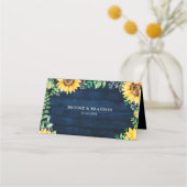 Rustic Sunflower's Breath Navy Blue Wedding (Achterkant)