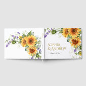 Rustic Sunflowers & Lavender Wedding Gastenboek (Volledig)