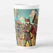 Rustic Superdog Latte Mug : Le héros indie (Devant)