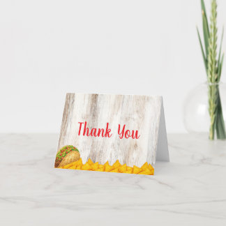 Rustic Taco ‘Bout Grateful Thank You Card Bedankkaart