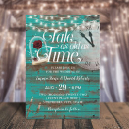 Rustic Tale zo oud als Time Blauwgroen Fairytale W Kaart