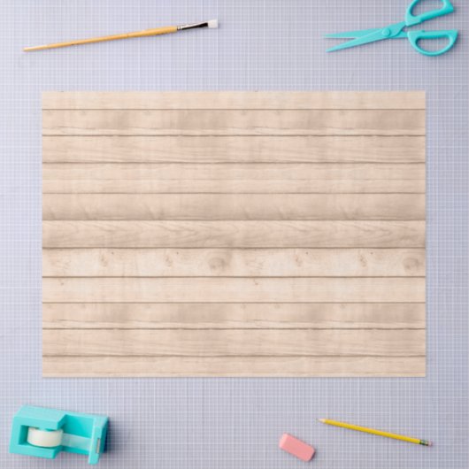 Rustic Tan Wood-ontkoppeling Tissuepapier (Craft)