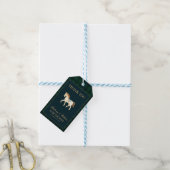 Rustic Tartan Plaid Horse Baby Shower  Cadeaulabel (Met Touw)