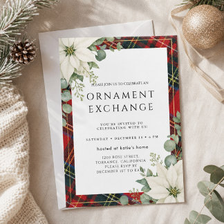 Rustic Tartan Schotse Ruit Elegante Script Vakanti Kaart