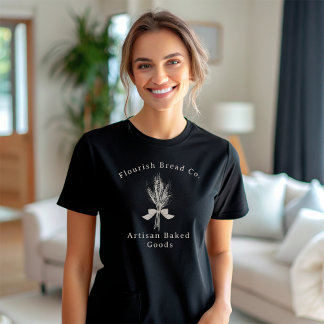 Rustic Tarwe Hand Draw Brood Bakery T-shirt