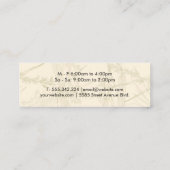 Rustic Teapot | KruidenPlanten Mini Visitekaartje (Achterkant)