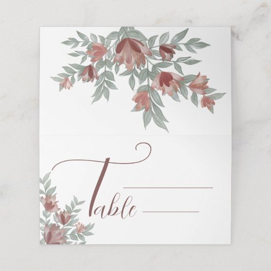 Rustic Terracotta Floral Wedding (Buitenkant ongevouwen)