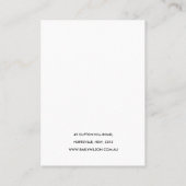 RUSTIC TERRACOTTA TEXTURE LOGO DISPLAY VISITEKAARTJE (Achterkant)