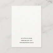 RUSTIC TERRACOTTA TEXTURE LOGO EARRING DISPLAY VISITEKAARTJE (Achterkant)