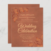 Rustic Terracotta verliet BUDGET Weddenschap (Voorkant / Achterkant)