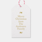 Rustic Texas kerstboom Cadeaulabel (Achterkant)