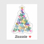 Rustic Texas kerstboom Sticker (Vel)