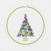 Rustic Texas - kerstboomfoto Metalen Ornament (Voorkant)