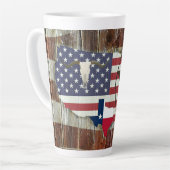 Rustic Texas Lone Star Texas Long Horn Latte Mok (Linkerhoek)