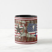 Rustic Texas Lone Star Texas Long Horn Mok (Midden)