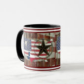 Rustic Texas Lone Star Texas Long Horn Mok (Voorkant links)