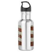 Rustic Texas Lone Star Texas Long Horn Waterfles (Achterkant)