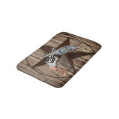 Rustic Texas Star Cowboy Pistols western Land Badmat (Gekanteld)