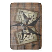 Rustic Texas Star Westerne dubbele gezochte pistol Badmat (Voorkant Verticaal)