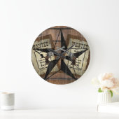 Rustic Texas Star Westerne dubbele gezochte pistol Grote Klok (Huis)