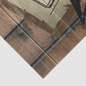 Rustic Texas Star Westerne dubbele gezochte pistol Tissuepapier (Detail)