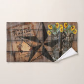 Rustic Texas Star Westerne Pistol Cowboy Boots Bad Handdoek (Handdoek)