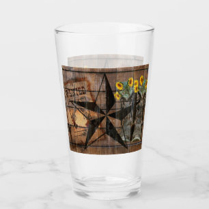 Rustic Texas Star Westerne Pistol Cowboy Boots Glas