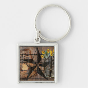 Rustic Texas Star Westerne Pistol Cowboy Boots Sleutelhanger