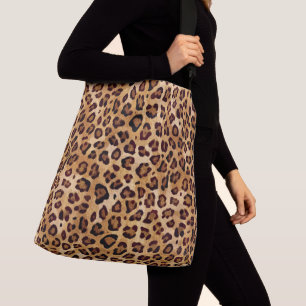 Rustic Texture Leopard Print Crossbody Tas