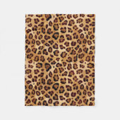 Rustic Texture Leopard Print Fleece Deken (Voorkant)