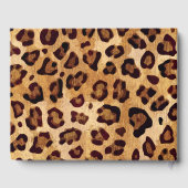 Rustic Texture Leopard Print Naam toevoegen Gastenboek (Achterkant)