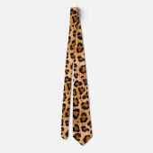 Rustic Texture Leopard Print Stropdas (Achterkant)