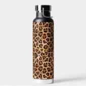 Rustic Texture Leopard Print Waterfles (Links)