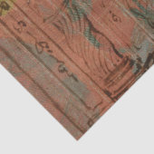  Rustic Texture Oranje Peach-ontkoppeling Tissuepapier (Detail)