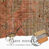 Rustic Texture Oranje Peach-ontkoppeling Tissuepapier