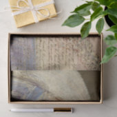 Rustic Texture Paars Writing Decoupage Tissuepapier (Geschenk)