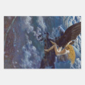 Rustic Texture  Viking Woman Man ontkoppeling Inpakpapier Vel (Voorkant 2)