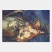 Rustic Texture  Viking Woman Man ontkoppeling Inpakpapier Vel (Voorkant)