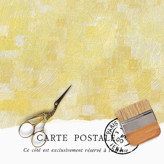  Rustic Texture Yellow Decoupage Tissuepapier