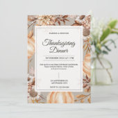 Rustic Thanksgiving Dinner Invitation (Debout devant)