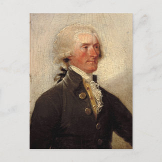Rustic Thomas Jefferson Painting Briefkaart