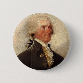 Rustic Thomas Jefferson Painting Ronde Button 5,7 Cm