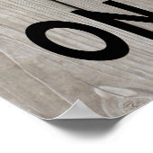 Rustic Time to Dragne Champagne Black Poster (Coin)