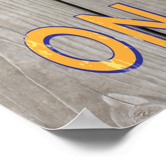 Rustic Time to Drink Champagne Poster (Hoek)