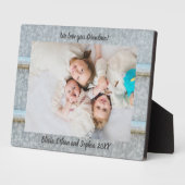 Rustic Tin Silo Persoonlijke naam Foto Plaque Fotoplaat (Zijkant)