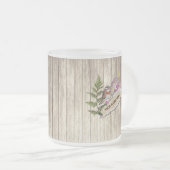 Rustic Torn Paper Wood Oil Paint Personalize Name Matglas Koffiemok (Voorkant rechts)