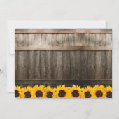 Rustic Tournesol Photo Graduation Merci photo (Dos)