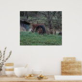 Rustic Tractor Poster (Keuken)